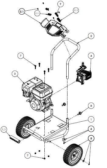 SIMPSON® IR61023 Pressure Washer Parts, Accessories, Breakdown & Owners